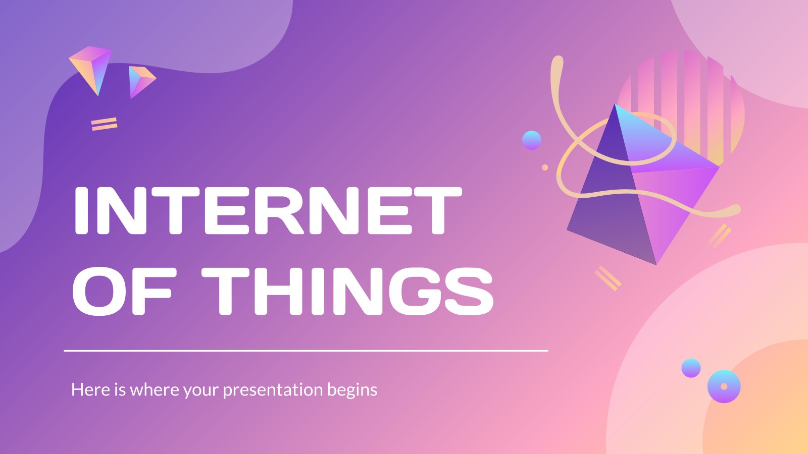 Internet of Things presentation template 