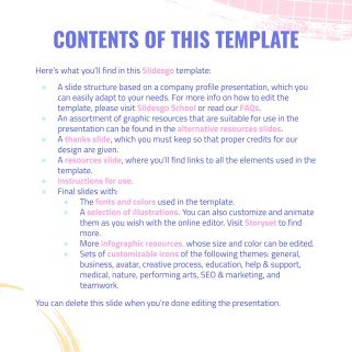 K-Pop 레코드 레이블 프로필 프레젠테이션 템플릿