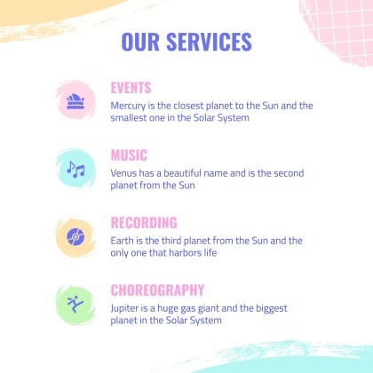 K-Pop 레코드 레이블 프로필 프레젠테이션 템플릿