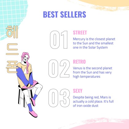 K-Pop 레코드 레이블 프로필 프레젠테이션 템플릿