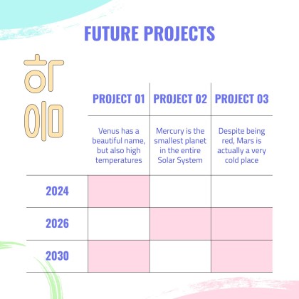 K-Pop 레코드 레이블 프로필 프레젠테이션 템플릿