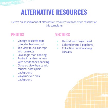 K-Pop 레코드 레이블 프로필 프레젠테이션 템플릿