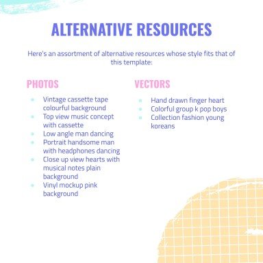 K-Pop 레코드 레이블 프로필 프레젠테이션 템플릿