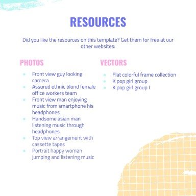 K-Pop 레코드 레이블 프로필 프레젠테이션 템플릿