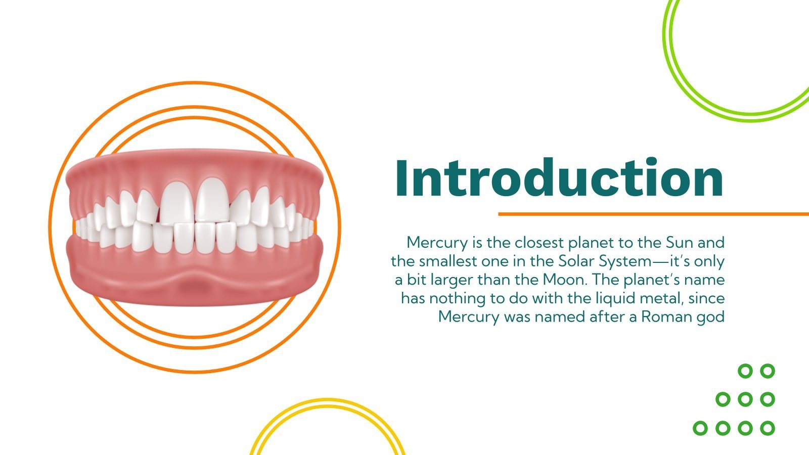 Bruxism Clinical Case Google Slides & PowerPoint template