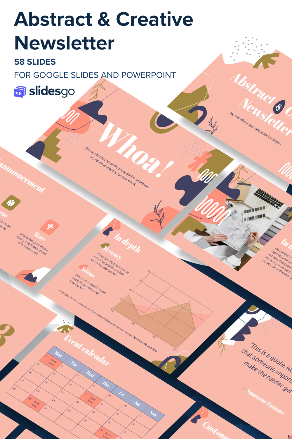 Abstract & Creative Newsletter | Google Slides and PowerPoint