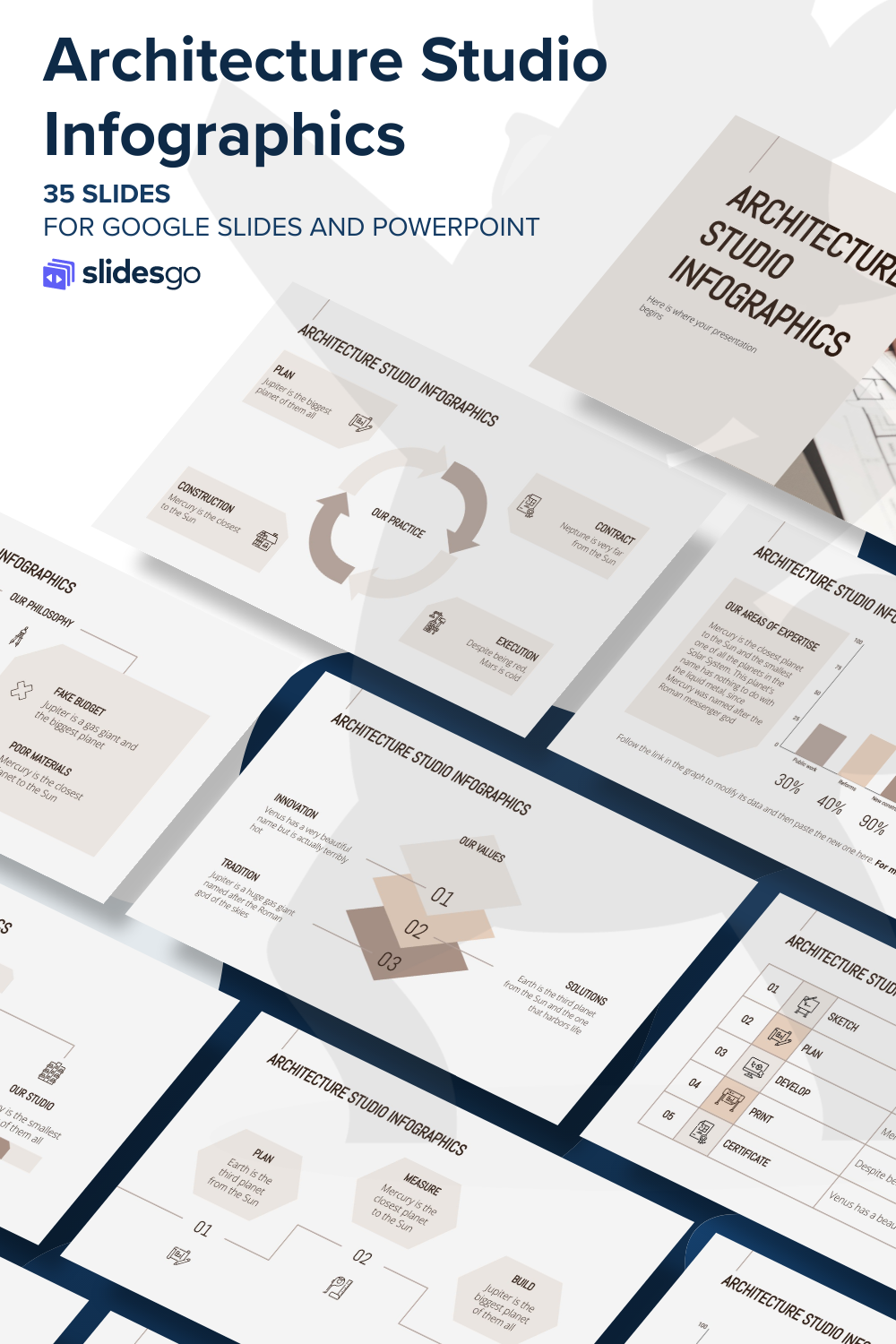 Architecture Studio Infographics | Google Slides & PowerPoint