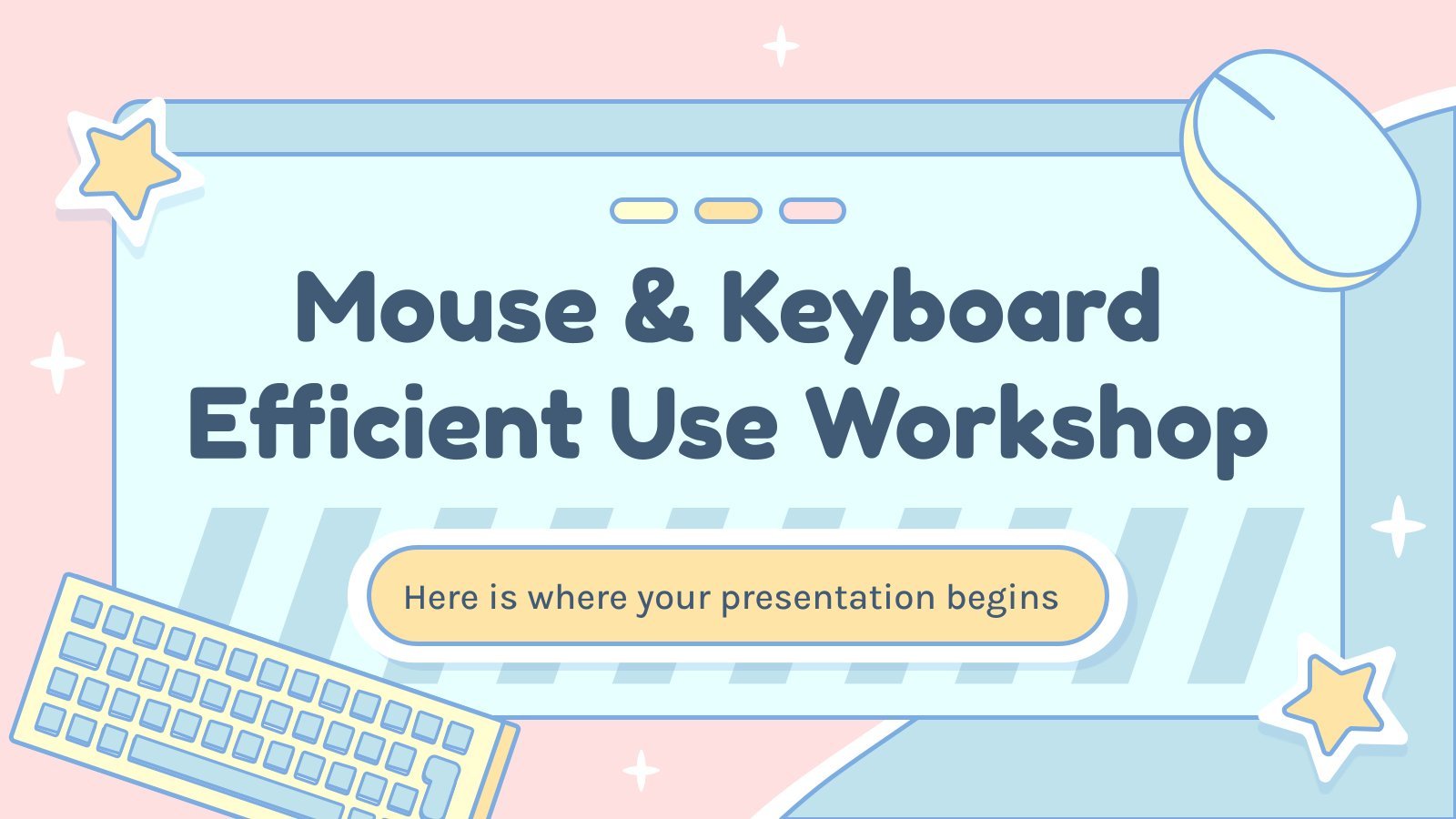 Mouse & Keyboard Efficient Use Workshop presentation template 