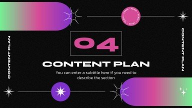 Acid & Brutalist Instagram Posts für Soziale Medien Präsentationsvorlage