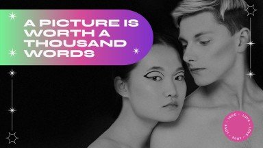 Acid & Brutalist Instagram Posts für Soziale Medien Präsentationsvorlage