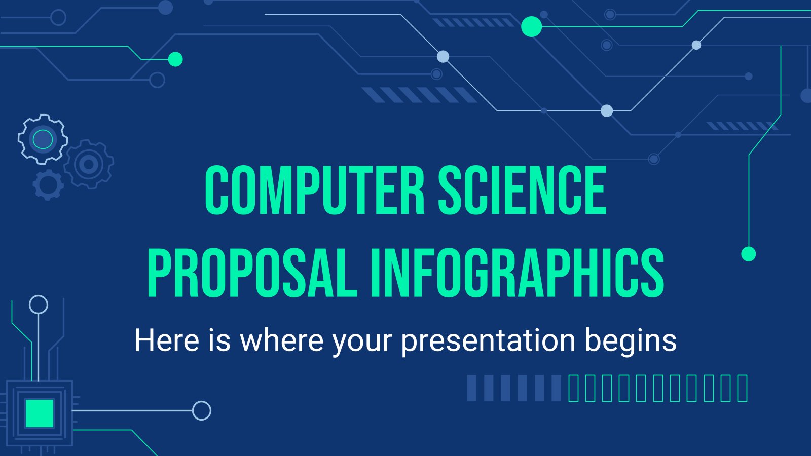 Plantilla de presentación Infografías de propuesta de proyecto informático