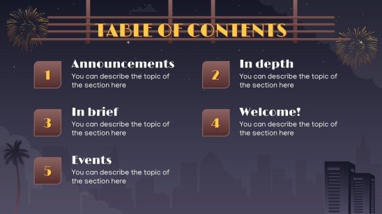 Las Vegas Style Newsletter | Google Slides &amp; PowerPoint