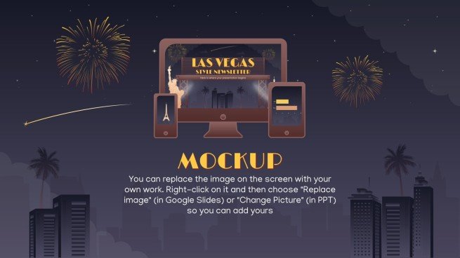 Las Vegas Style Newsletter | Google Slides &amp; PowerPoint