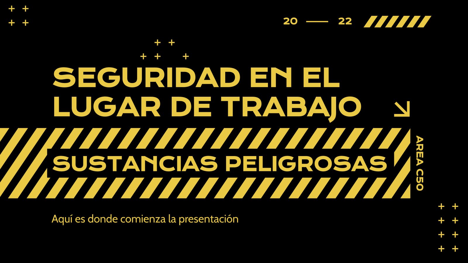 Plantilla de presentación Seguridad en el lugar de trabajo: Sustancias peligrosas