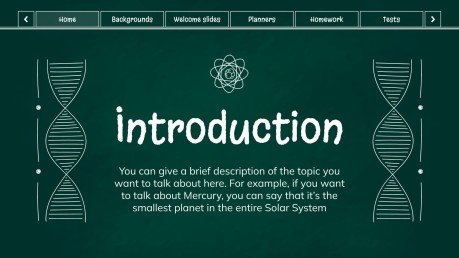 Scientific Blackboard Teacher Education Pack presentation template 