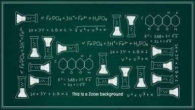 Pack éducatif pour enseignant avec le tableau noir de science Modèles de présentation