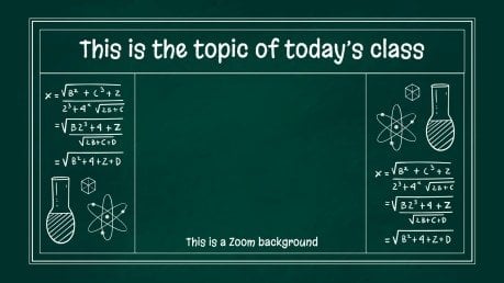 Scientific Blackboard Teacher Education Pack presentation template 