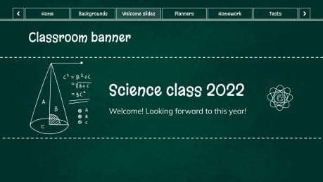 Scientific Blackboard Teacher Education Pack presentation template 