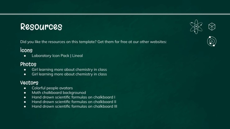 Scientific Blackboard Teacher Education Pack presentation template 