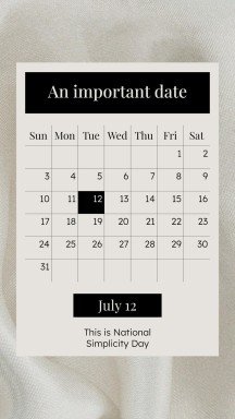 단순함의 날 프레젠테이션 템플릿