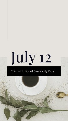 단순함의 날 프레젠테이션 템플릿