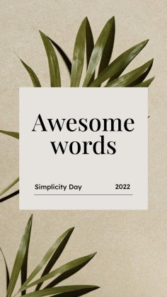 단순함의 날 프레젠테이션 템플릿