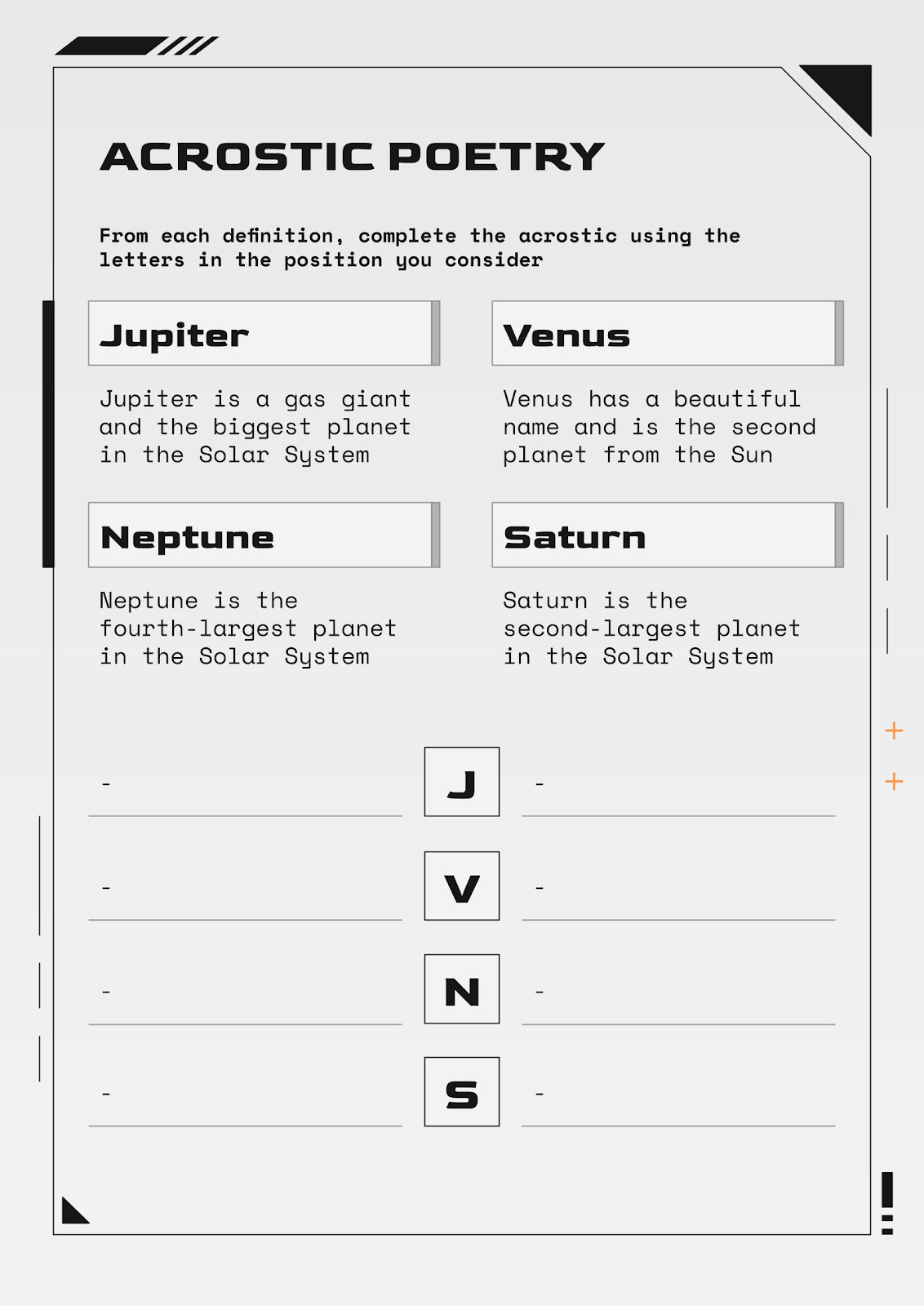 Printable Acrostic Poetry Slides | Google Slides & PowerPoint