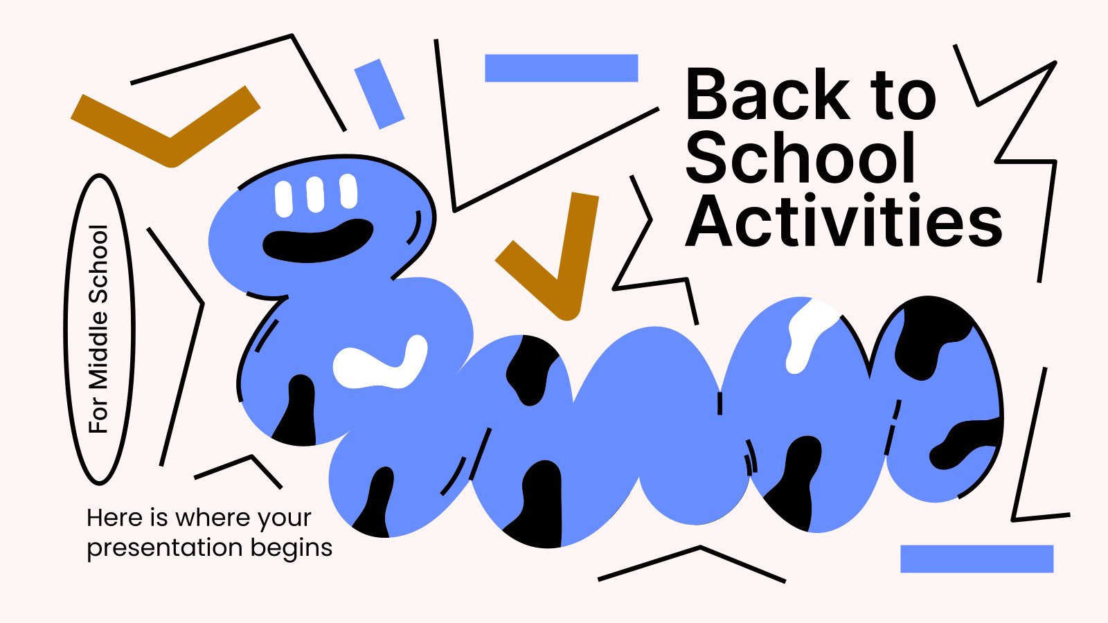 Back to School Activities for Middle School presentation template 