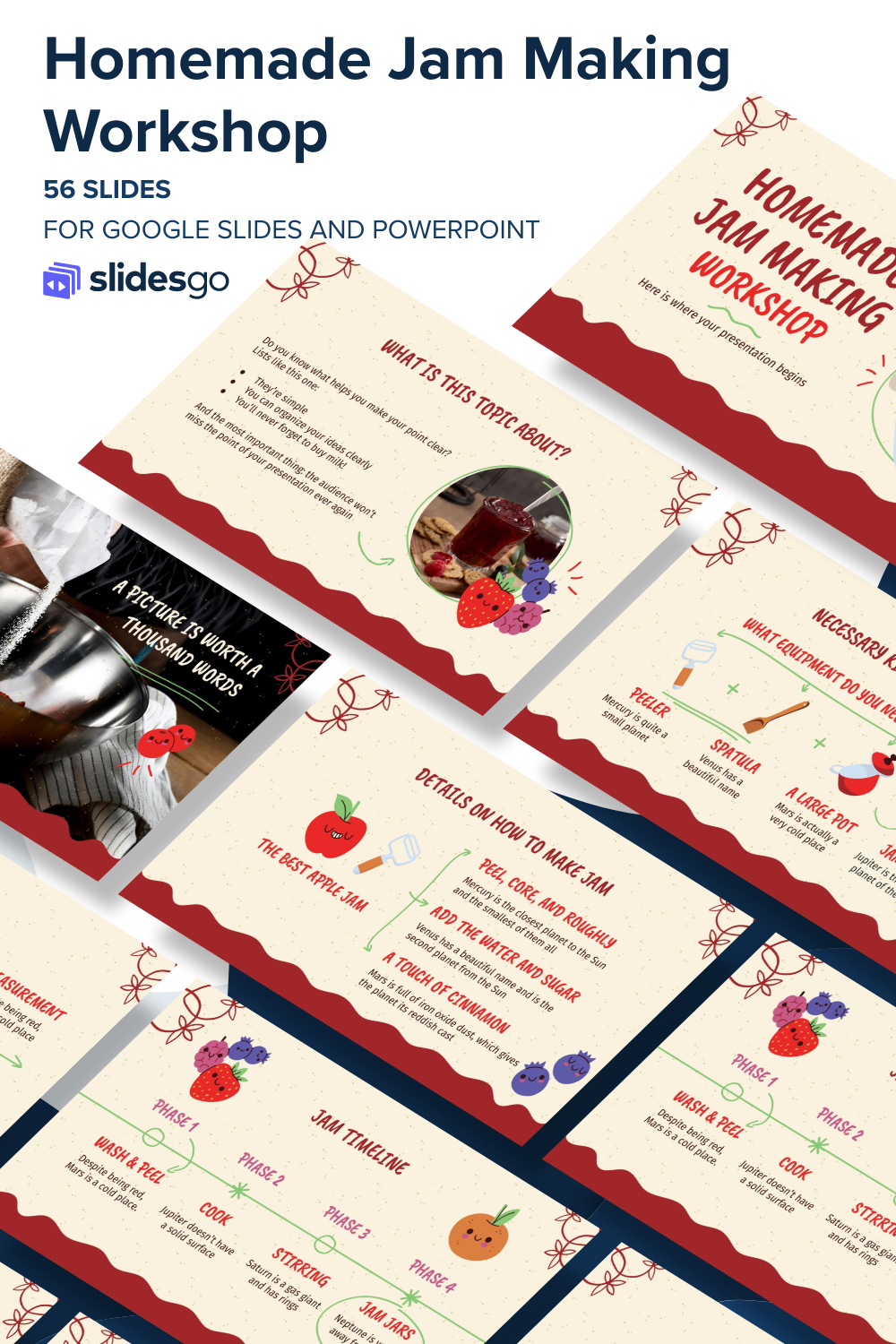 Homemade Jam Making Google Slides & PowerPoint