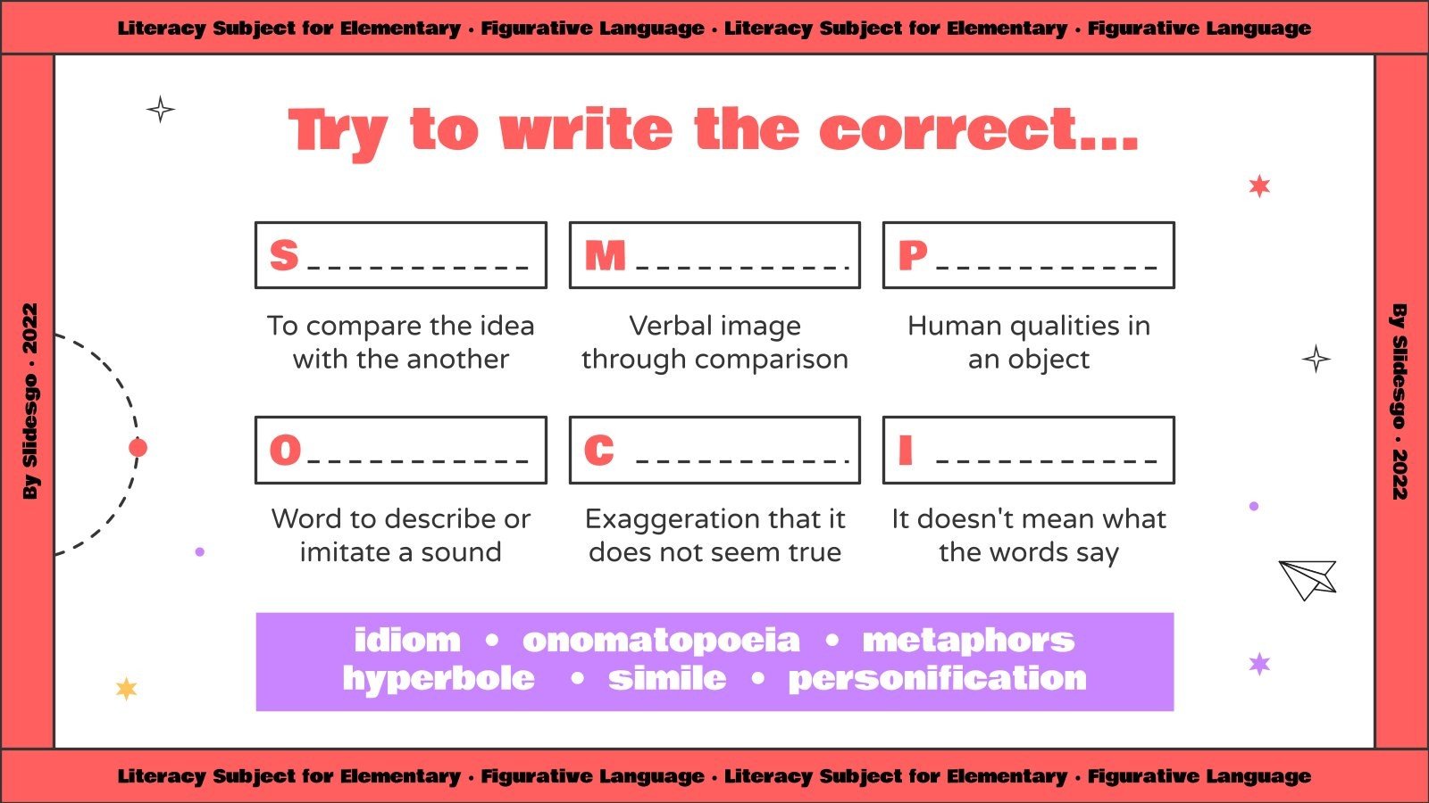 Elementary Figurative Language Google Slides and PPT