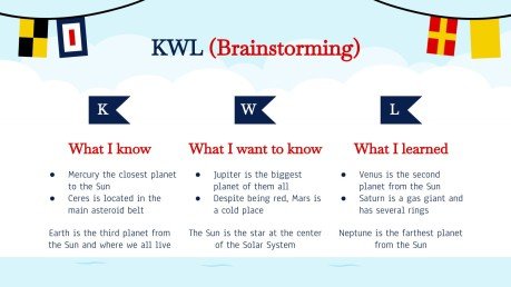 Transport maritime : Atelier sur les drapeaux nautiques Modèles de présentation
