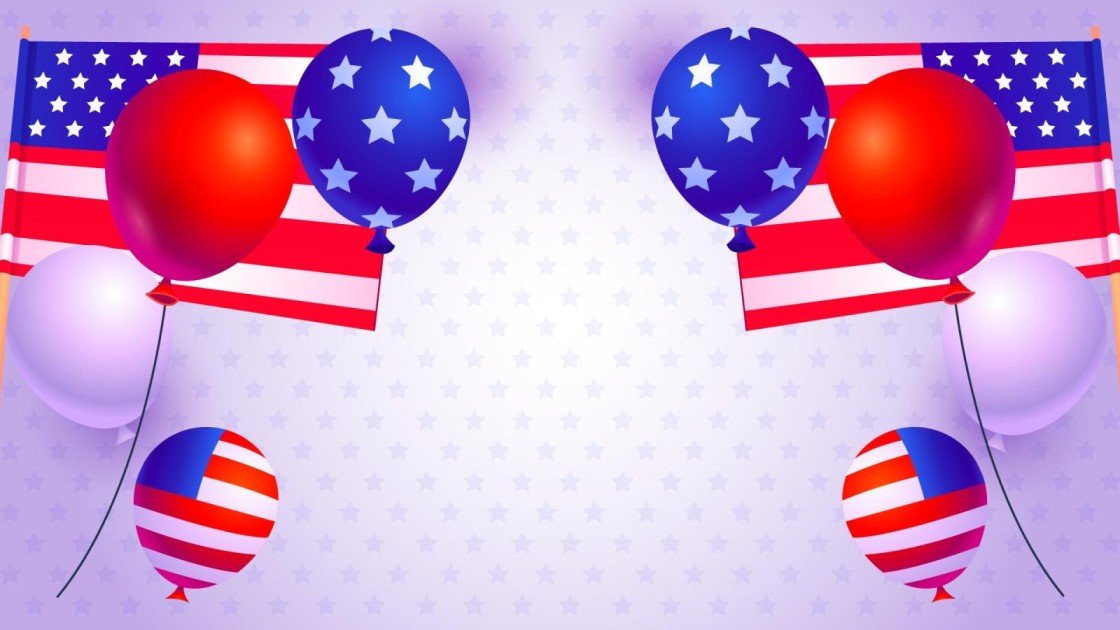 American Flag Backgrounds for Video Calls Google Slides