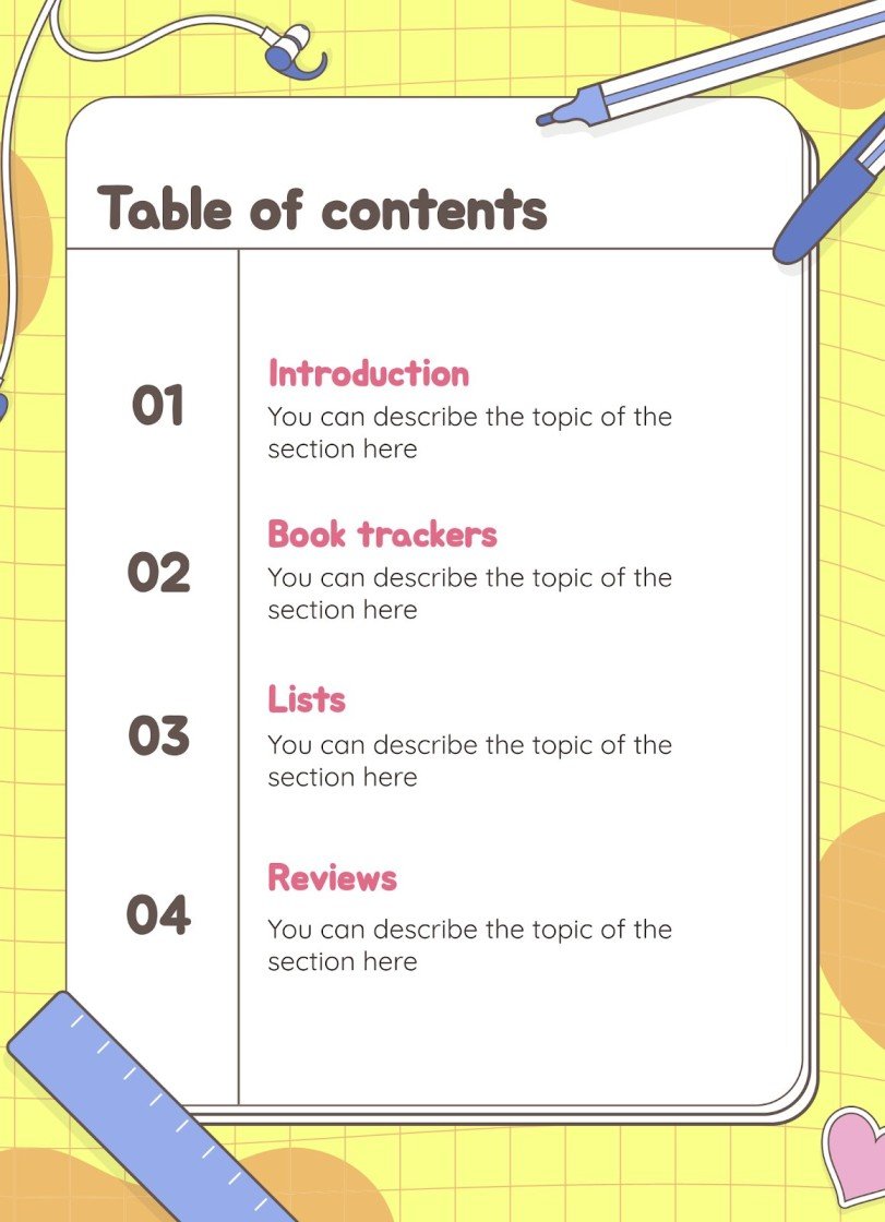 Reading Lists and Bookmarks for Printing Google Slides & PPT