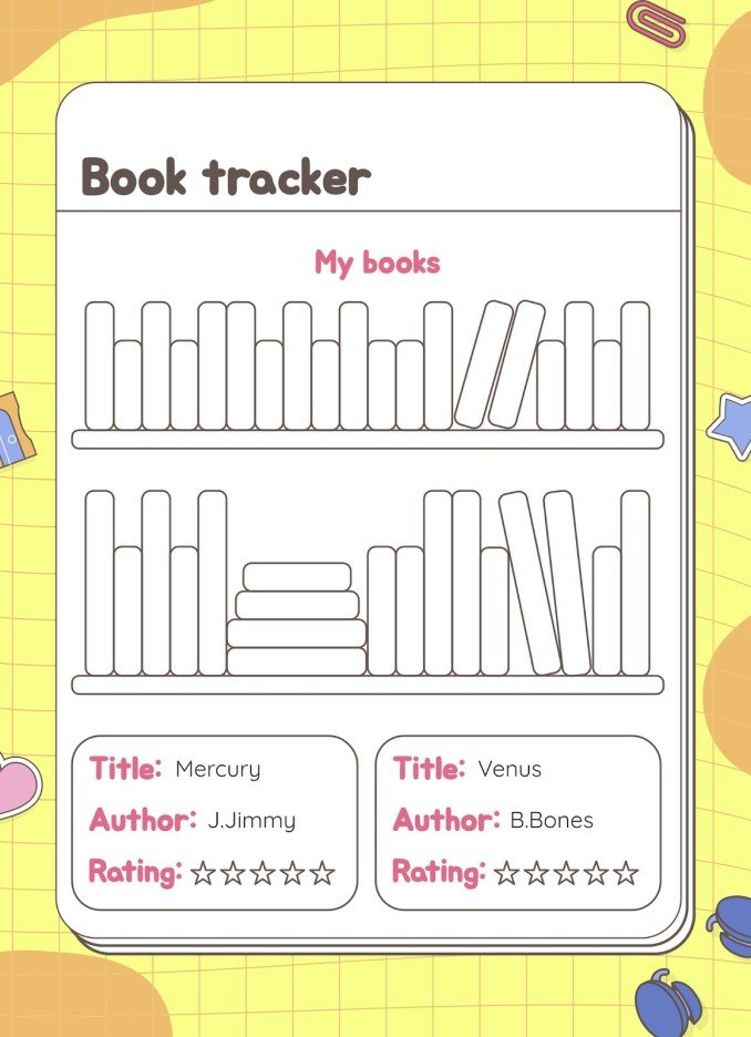 Reading Lists and Bookmarks for Printing | Google Slides & PPT