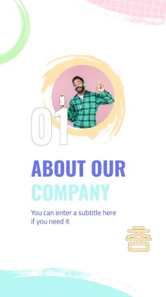 Modelo de apresentação Perfil da gravadora de K-pop