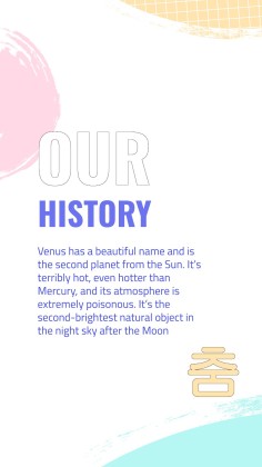 Modelo de apresentação Perfil da gravadora de K-pop