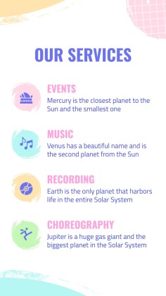 Modelo de apresentação Perfil da gravadora de K-pop