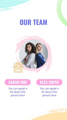 Modelo de apresentação Perfil da gravadora de K-pop