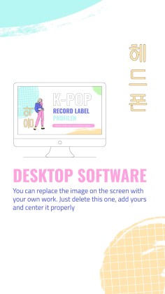 Modelo de apresentação Perfil da gravadora de K-pop
