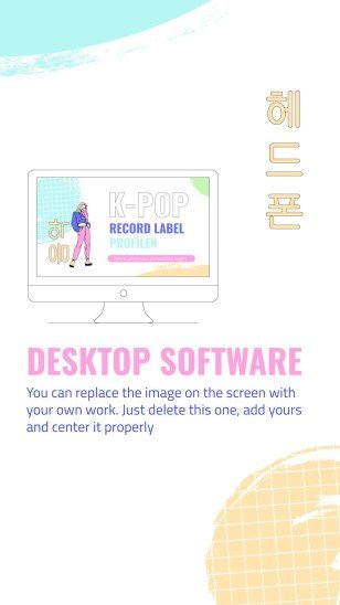 Modelo de apresentação Perfil da gravadora de K-pop
