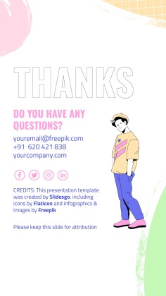 Modelo de apresentação Perfil da gravadora de K-pop