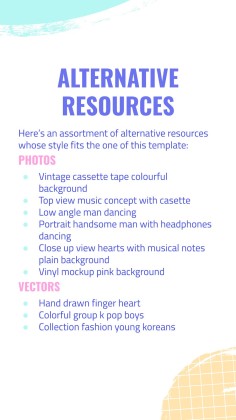 Modelo de apresentação Perfil da gravadora de K-pop