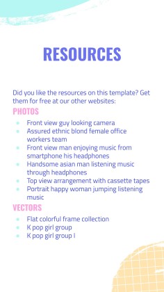 Modelo de apresentação Perfil da gravadora de K-pop