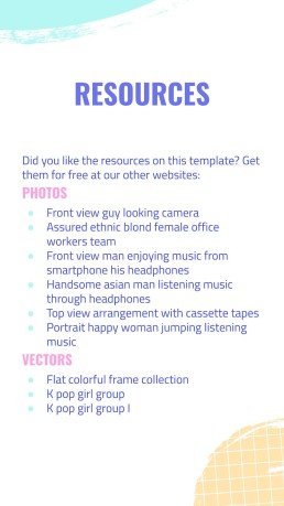 Modelo de apresentação Perfil da gravadora de K-pop