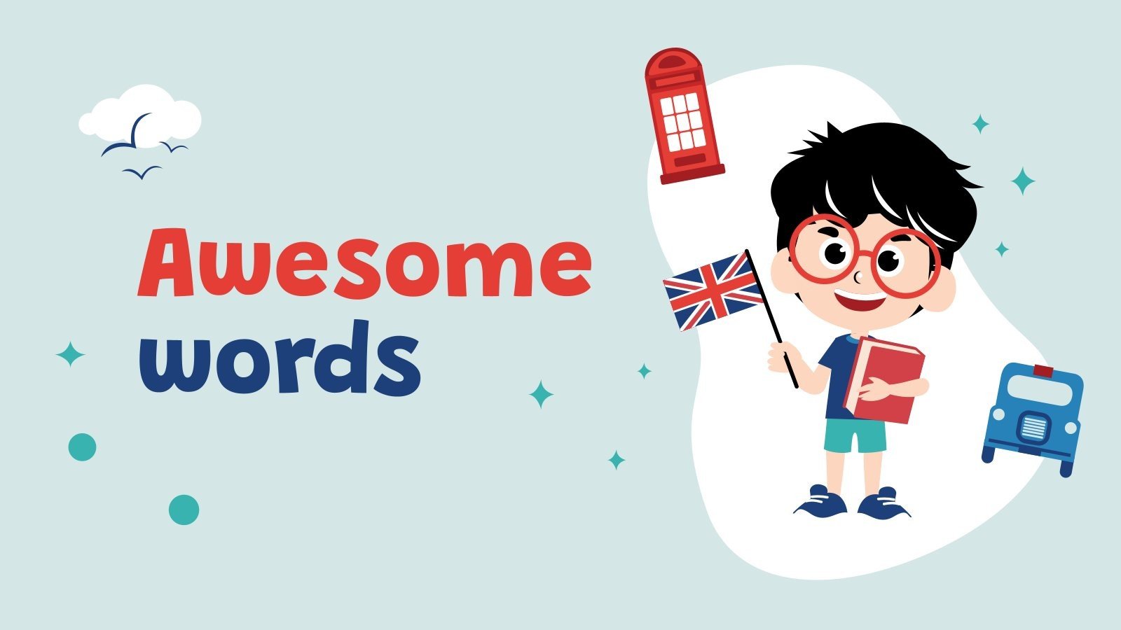 English Academy Google Slides and PowerPoint