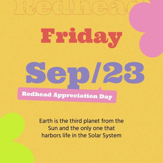 Social Media Redhead Appreciation Day IG Posts Google Slides