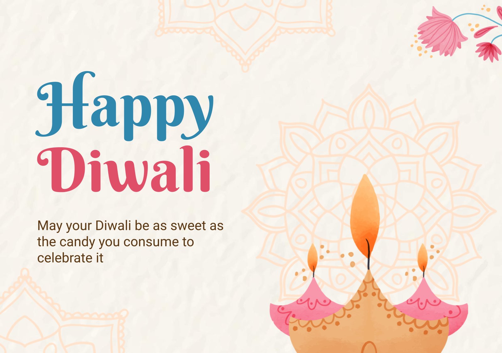 Happy Diwali Printable Cards | Google Slides and PowerPoint