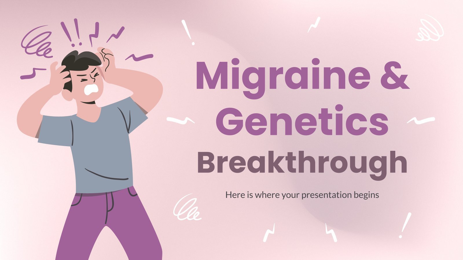 Migraine & Genetics Breakthrough presentation template 