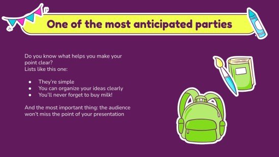 Pre-K Graduation Party | Google Slides & PowerPoint template