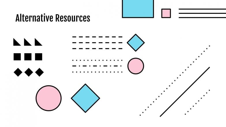 Proposition de projet technologique bleu et rose Modèles de présentation